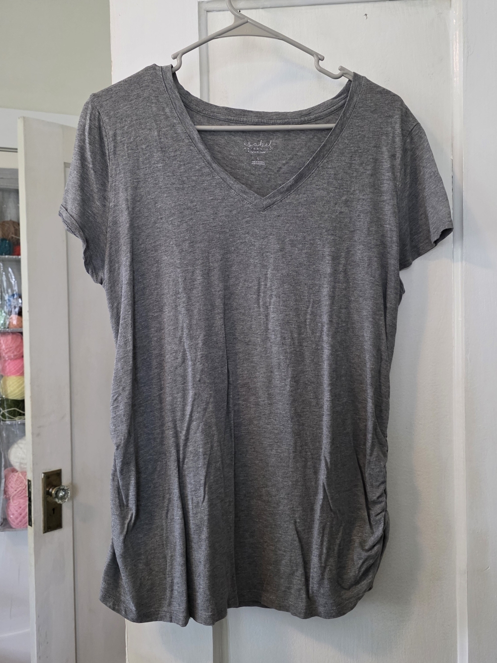 Isabel Maternity V-Neck Short Sleeve T Shirt